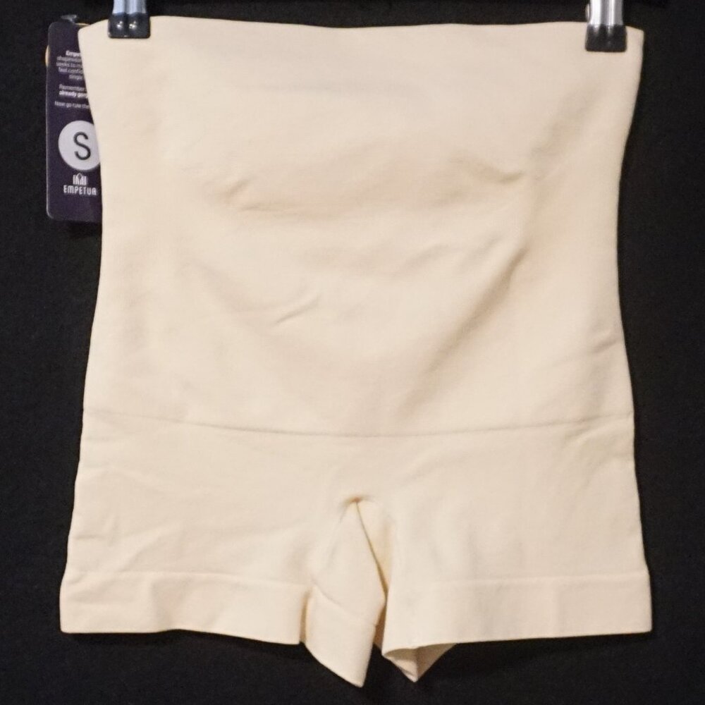 Shapermint Empetur Nude Chai Essentials All Day High Waisted Shaper Boyshort Sma